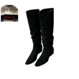 Hera Suede Knee High Boots - 2 Colors watereverysunday