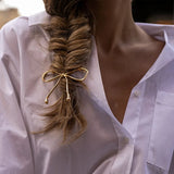 Cute Gold Bowknot Hairpin