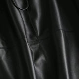 Ines Faux Leather Midi Skirt