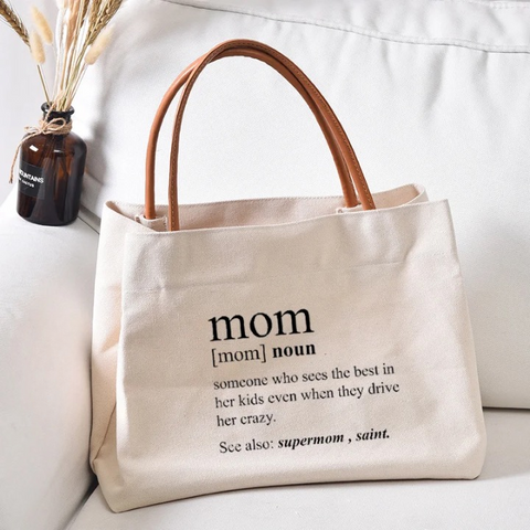 Mom Definition Canvas Tote