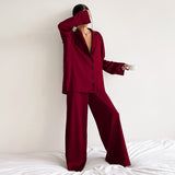 Hillary Oversized Satin Silk Pajama Set watereverysunday