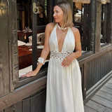 Hollie Goddess Grecian Halter Dress - Size Small