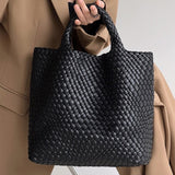 Ibiza Faux Leather Woven Tote - 21 Colors watereverysunday