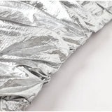 Ilsei Silver Crinkle Metallic Mini Tube Dress watereverysunday