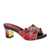 Imelda Bejeweled Sequin Sandals - 6 Colors watereverysunday