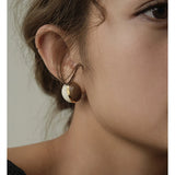Ines Two-Tone Enamel Sphere Clip Earrings