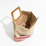 Inka Flower Child Straw Woven Tote - 3 Colors watereverysunday