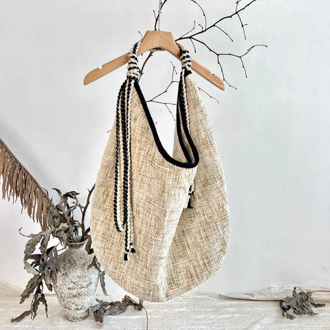 Inka Woven Cotton Hobo Bag
