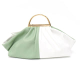 Ira Two Tone Vegan Leather Ruched Dumpling Bags watereverysunday