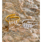 Irely Marquise Crystal Open Ring