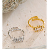 Irely Marquise Crystal Open Ring