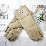 Sheepskin Shearling Wool Fur Gloves 