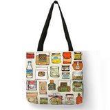 Vintage 80's Product Retro Graphic Tote Bags