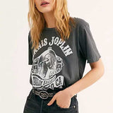 Janis Casual Vintage Band T-Shirts watereverysunday