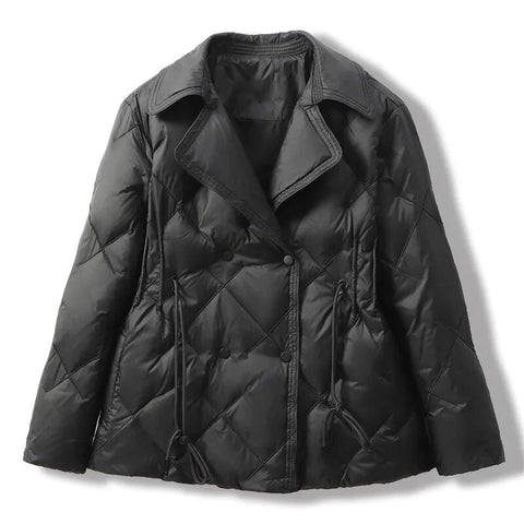 Janni Quilted Feather Down Puffer Jacket watereverysunday