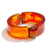 Jasmine Acrylic Wide Bracelet Bangle