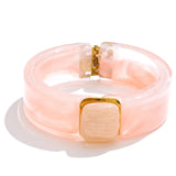 Jasmine Acrylic Wide Bracelet Bangle