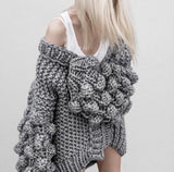 Jennifer Chunky Hand Knit Cardigan Sweater - 7 Colors watereverysunday