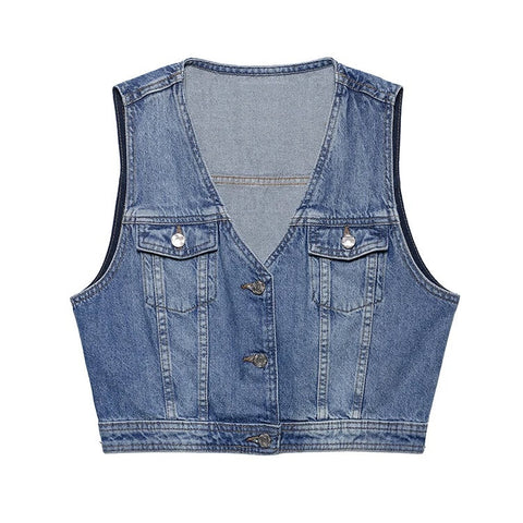 Joanna Bohemian Denim Vest