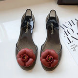 Joseline Camellia Flower Jelly Flats