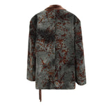 Josie Kimono Floral Velvet Blazer