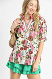 Julia Floral Print Puff Sleeve Blouse