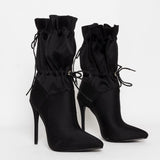 Kadence Drawstring Mid Ankle Boots - 5 Colors watereverysunday