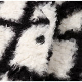 Kaia B/W Plaid Faux Fur Teddy Coat watereverysunday