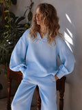 Karie Cotton Gauze Tunic Blouse and Pants Sets - 2 Colors watereverysunday