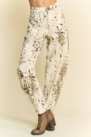 Karina Tie Dye Dot Print Barrel Pants