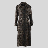 Karuna Leopard Print Belted Trench Coat