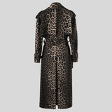 Karuna Leopard Print Belted Trench Coat
