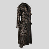 Karuna Leopard Print Belted Trench Coat