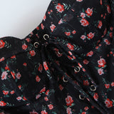 Katarina Floral Bustier Chiffon Dress - 2 Colors watereverysunday