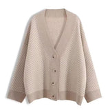 Kate Herringbone Oversized Knit Cardigan