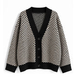 Kate Herringbone Oversized Knit Cardigan