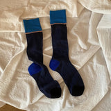 Kei Two Tone Knee High Fashion Socks