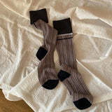Kei Two Tone Knee High Fashion Socks