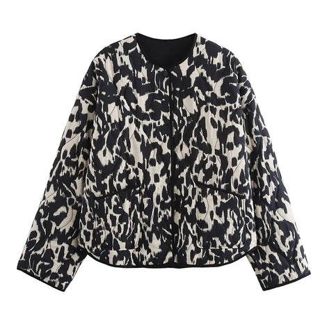 Keith Leopard Light Quilted Jackets