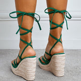 Kelly Gladiator Espadrille Wedge Sandals - 2 Colors watereverysunday