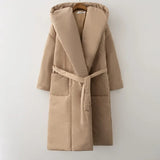 Kessarin Hooded Puffer Robe Coats watereverysunday