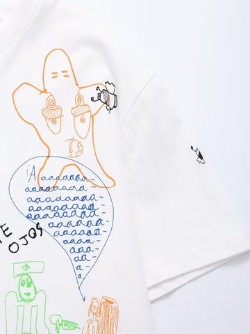 Keyan Scribble Drawing Prints T-Shirts