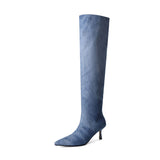 Kylee Denim Slouchy Boots watereverysunday