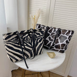 Large Animal Prints Totes - 2 Animals watereverysunday