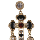 Larissa Baroque Bejewel Cross Earrings - 2 Styles watereverysunday