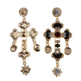 Larissa Baroque Bejewel Cross Earrings - 2 Styles watereverysunday