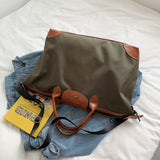 Laura Nylon+Leather Weekender Bags - 3 Colors watereverysunday