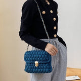 LeSac Mini Chunky Braid Knit Flap Bags watereverysunday