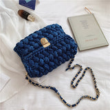 LeSac Mini Chunky Braid Knit Flap Bags watereverysunday