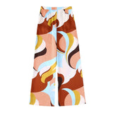 Leaf Abstract Prints Wide-Leg Pants watereverysunday